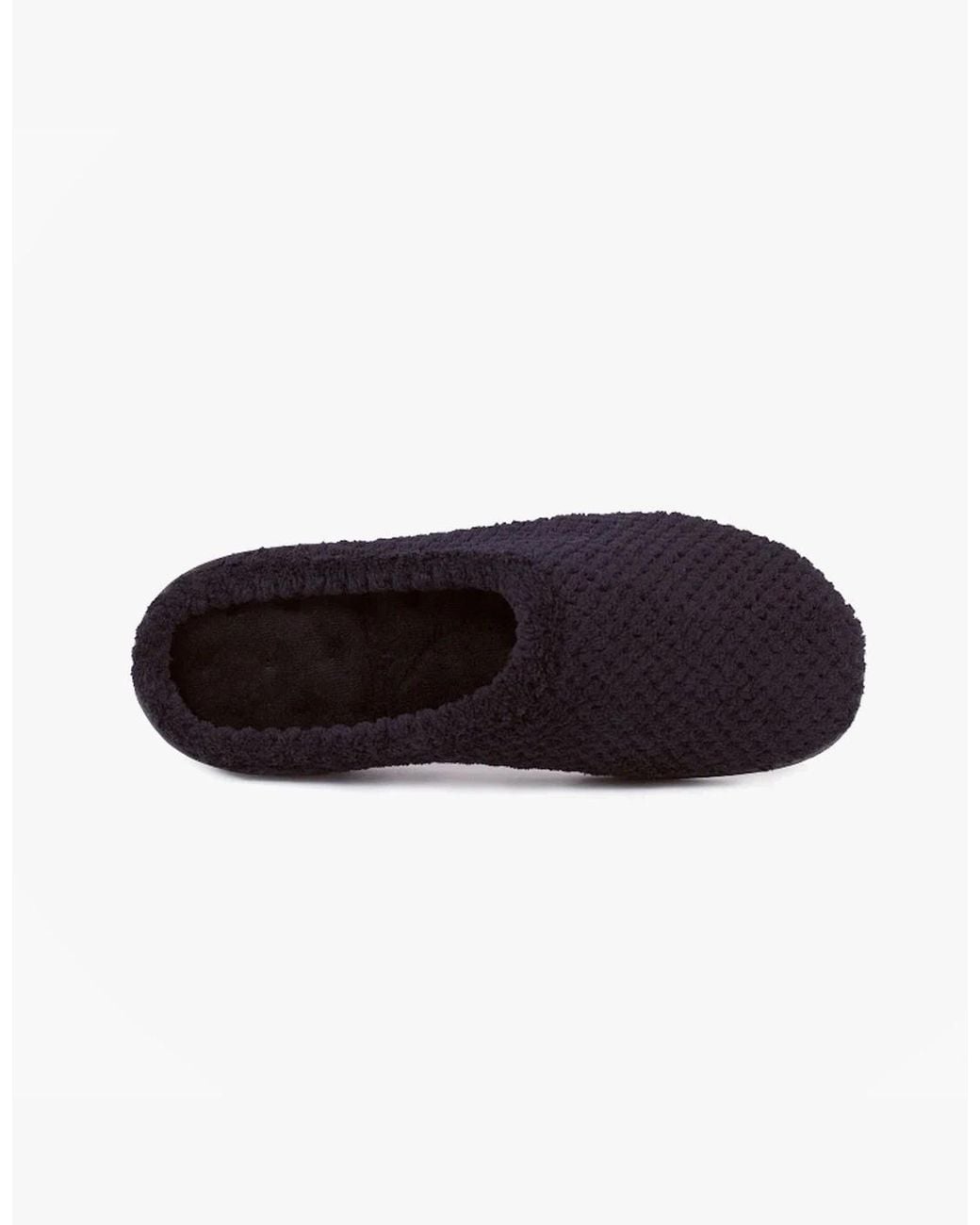 Totes Blue Isotoner Popcorn Terry Mule Slippers