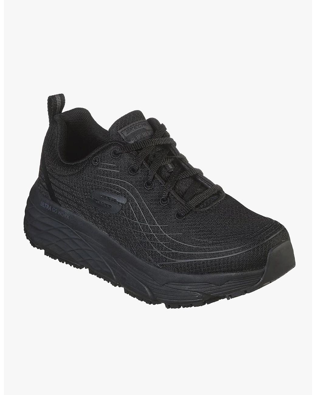 Skechers Black Work 108016Ec Max Cushioning Elite Sr Occupational Trainers