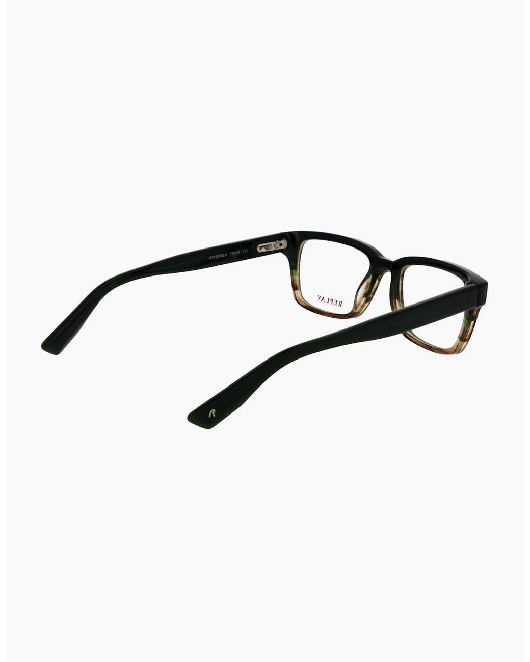 Replay Black Optical Frame Ry125 V03N 52 for men