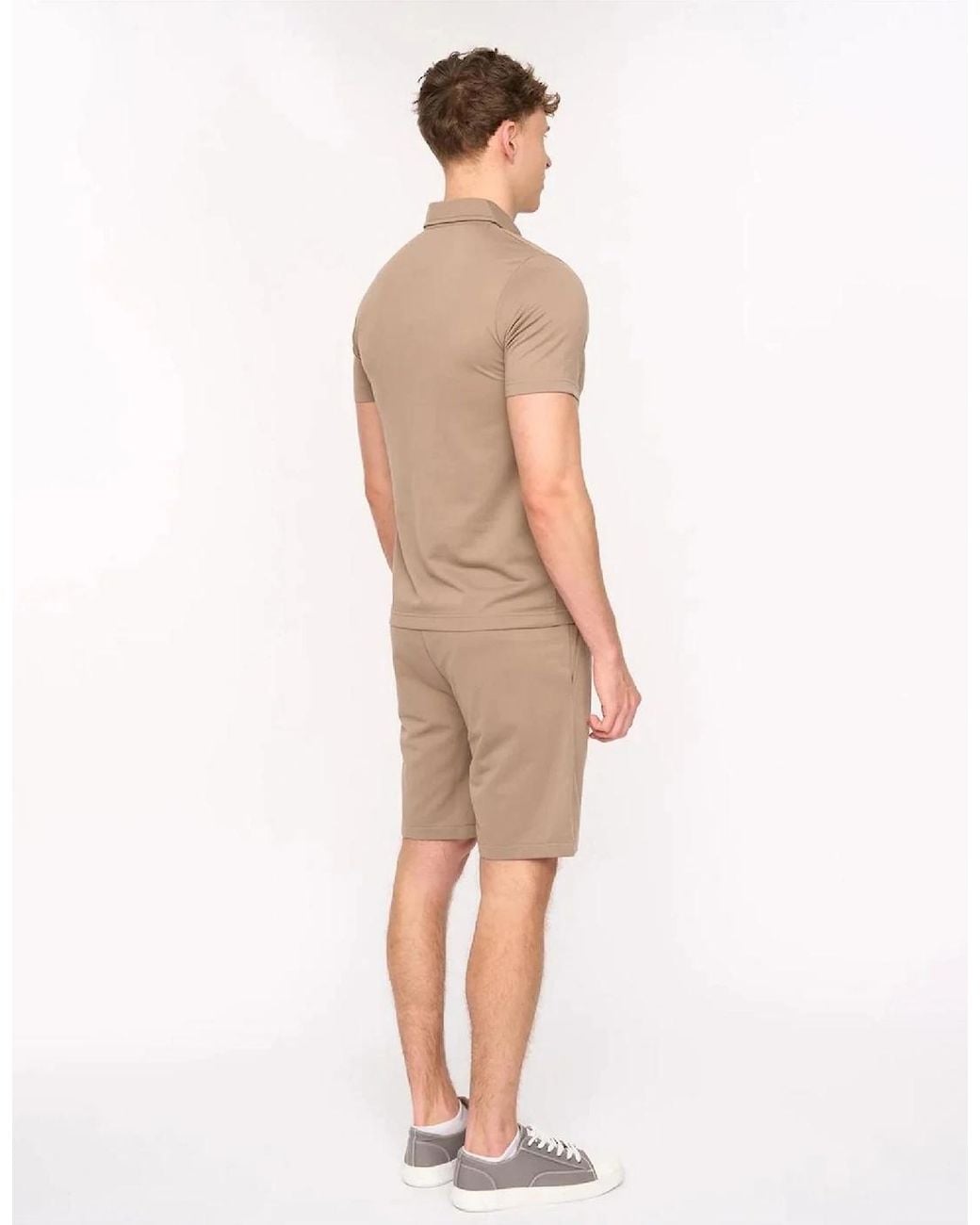 Duck and Cover Natural Medford Collared Neck Short Sleeve Shirt And Set for men