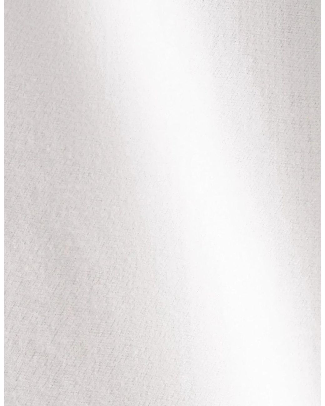 Seidensticker White Slim Fit Button Down Flannel Shirt Ecru for men