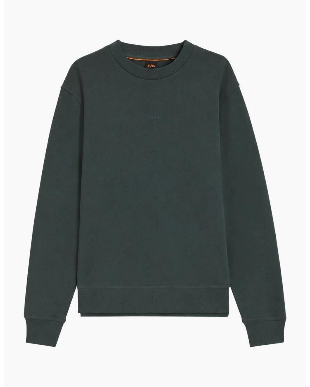 Boss Green Wesmallcrew Crew Neck Open Sweatshirt for men