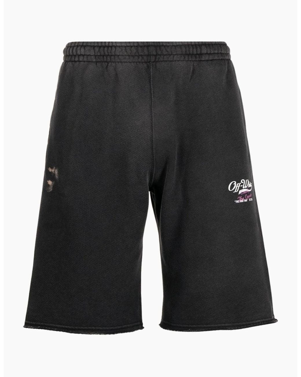 Off-White c/o Virgil Abloh Black Wave Off Sweatshorts for men