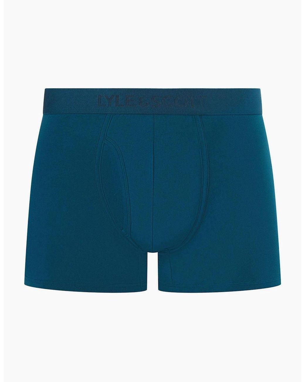 Lyle & Scott Blue Sutherland 3 Pack Plain Design Boxer Brief for men