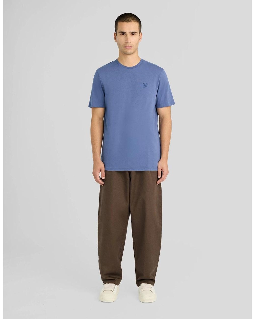 Lyle & Scott Blue Superfine Cotton T-Shirt for men