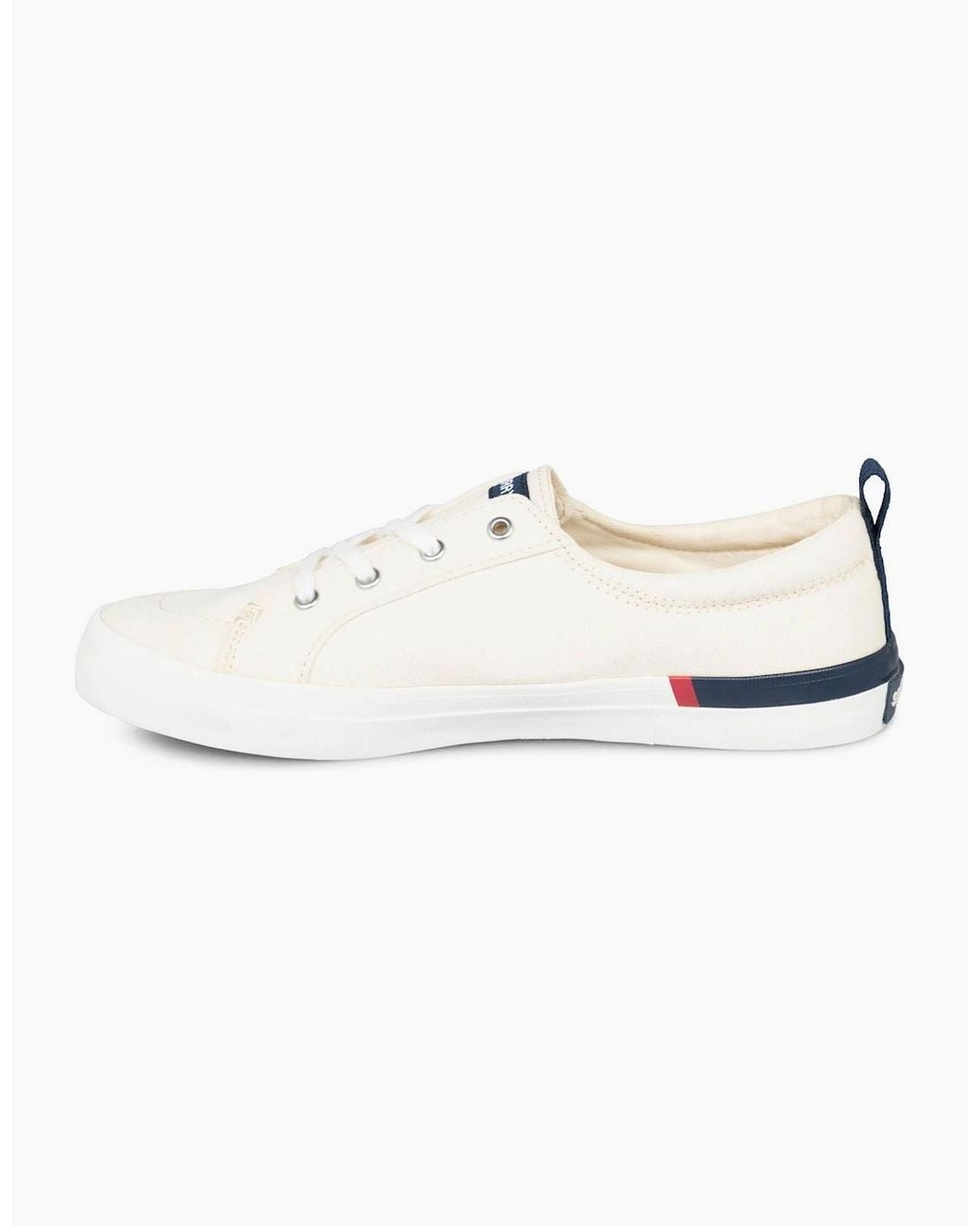 Sperry Top-Sider White Crest Vibe Lace-Up Flat Sneakers