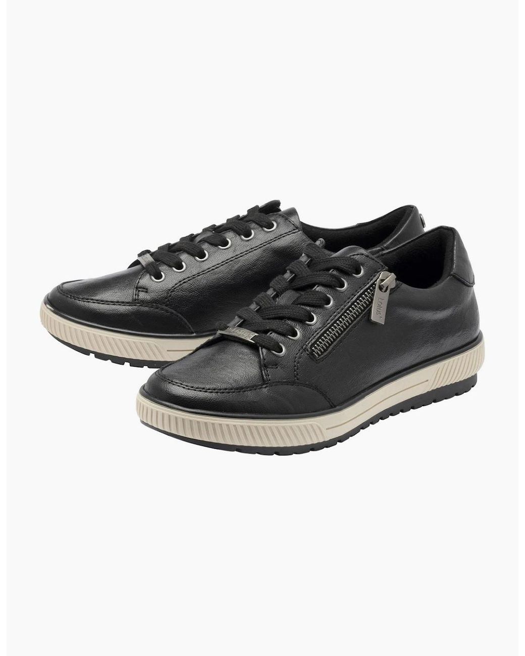 Lotus Black Ginny Trainers