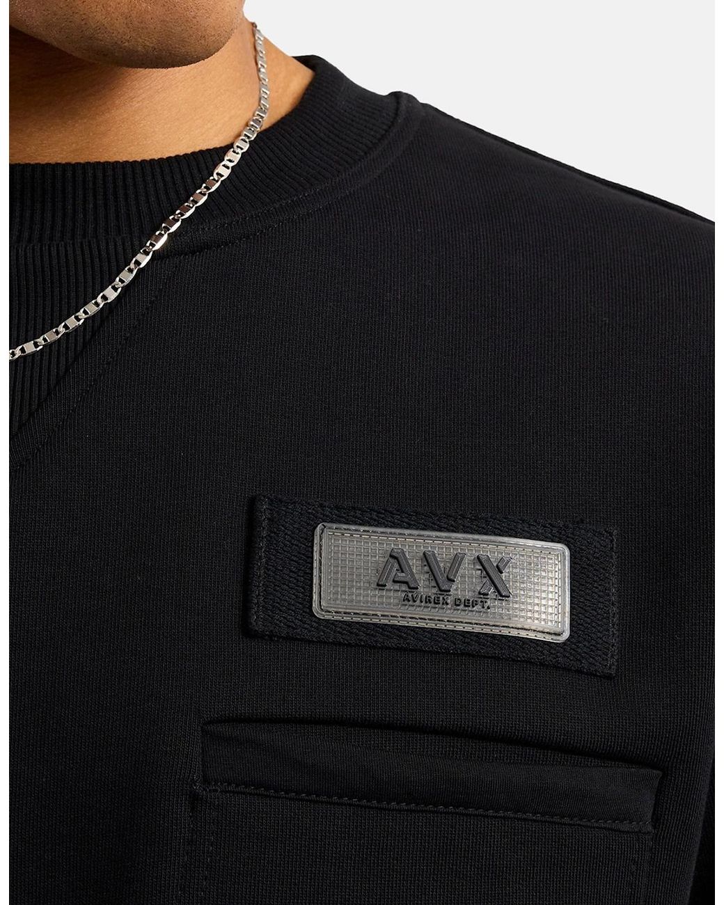 AVX Black Tex Sweatshirt for men