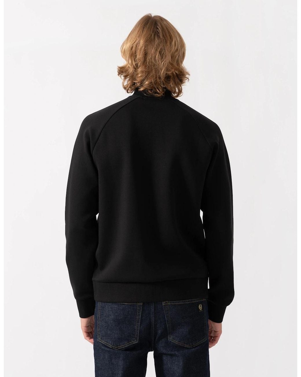 Boss Black Boss Skaz Full Zip Funnel Neck Sweatshirt With Tonal Logo for men