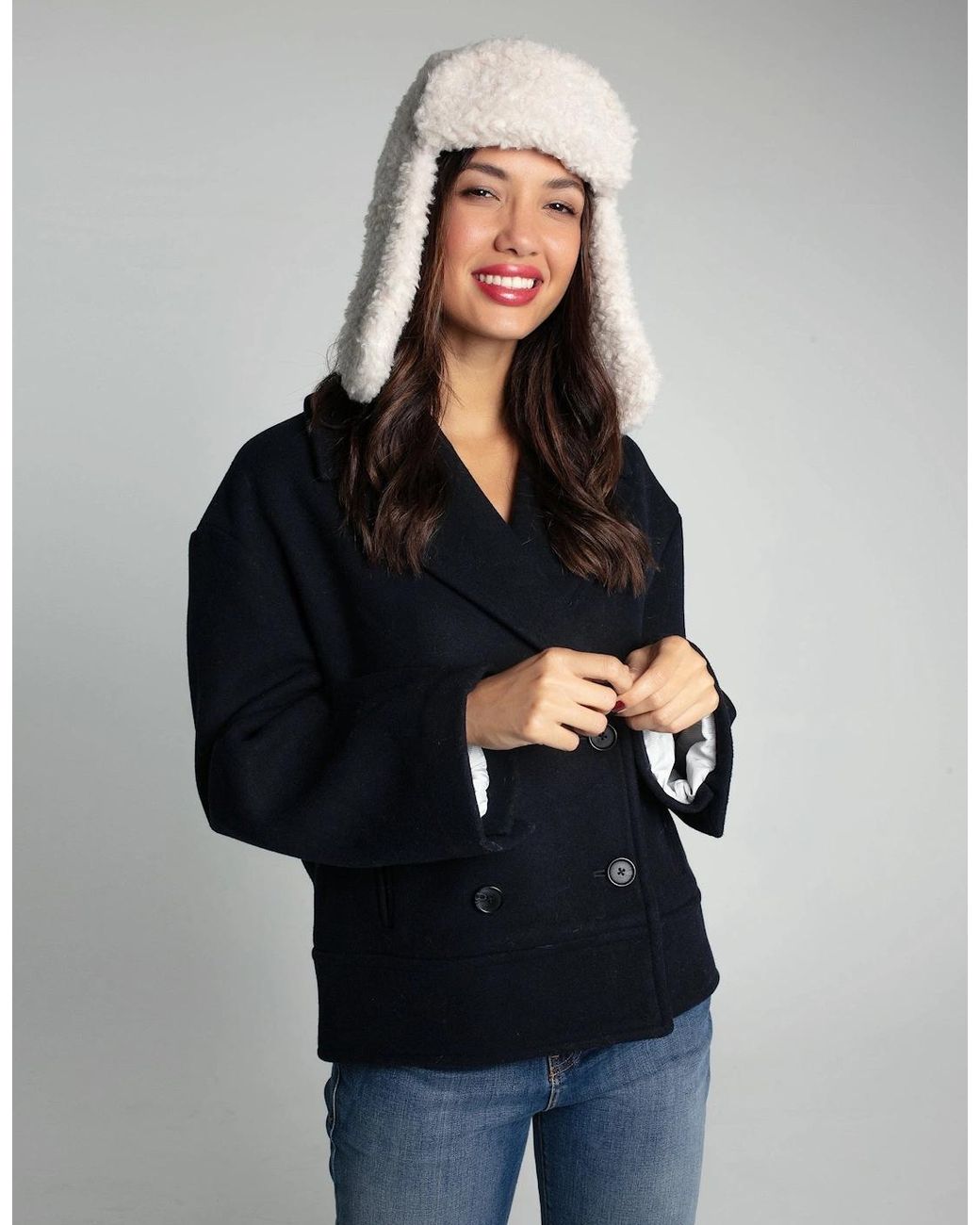 Nooki Design White Billie Faux Fur Trapper Natural