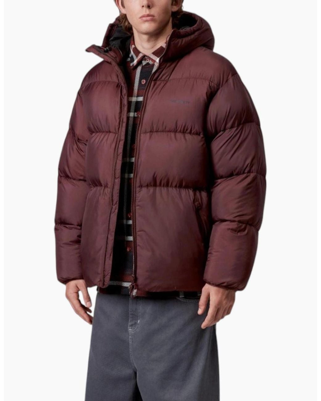 Carhartt Red Carhartt Jacket Toronto Winter Coat Burgundy for men