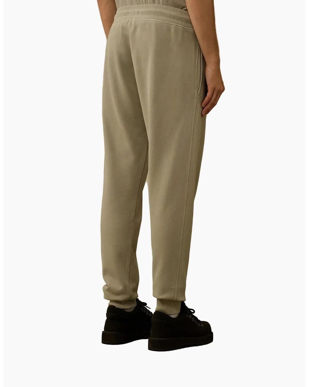 C P Company Natural Resist Dyed Diagonal Fleece Lens Sweatpants for men