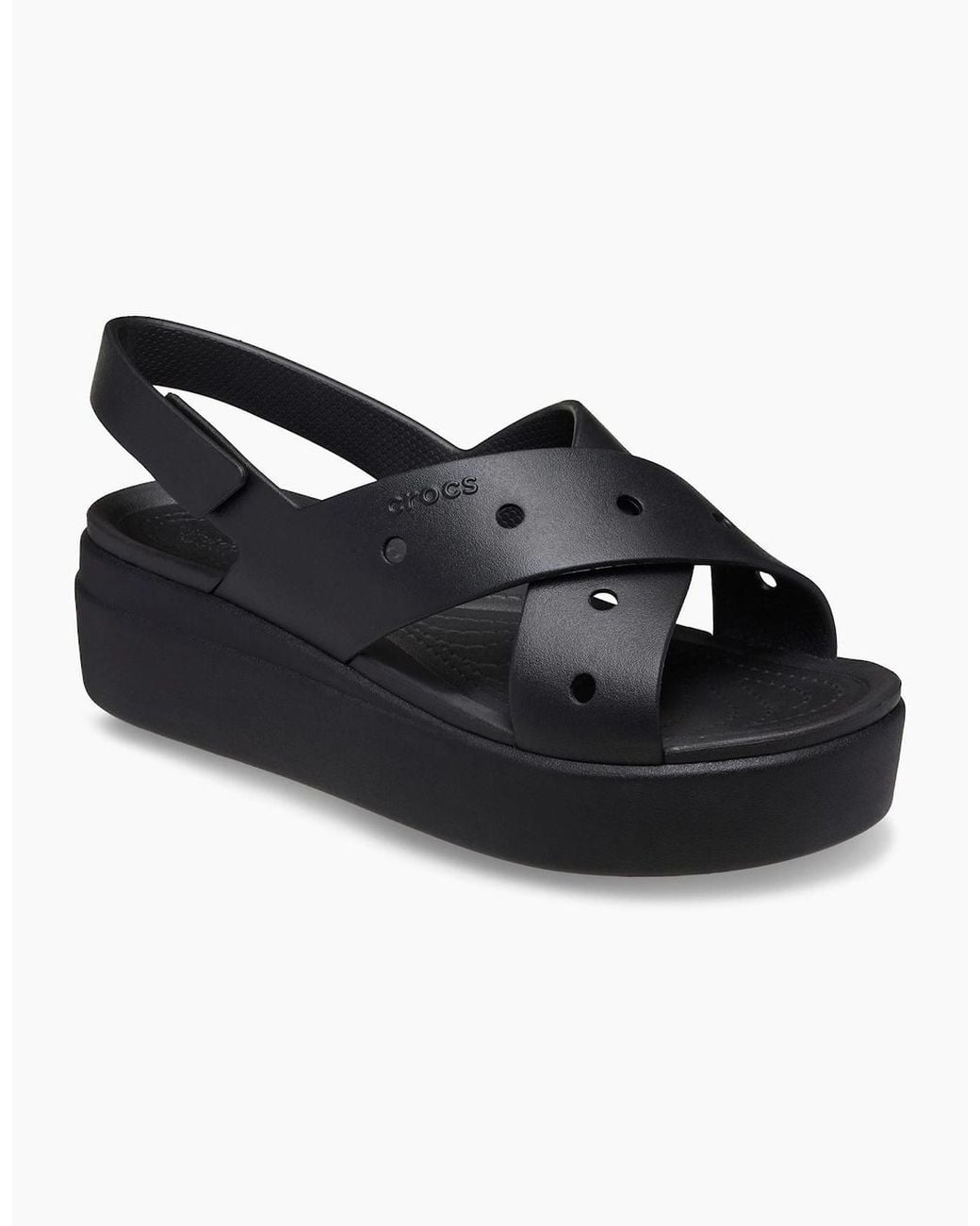 CROCSTM Black Brooklyn 4U Eva Sandals
