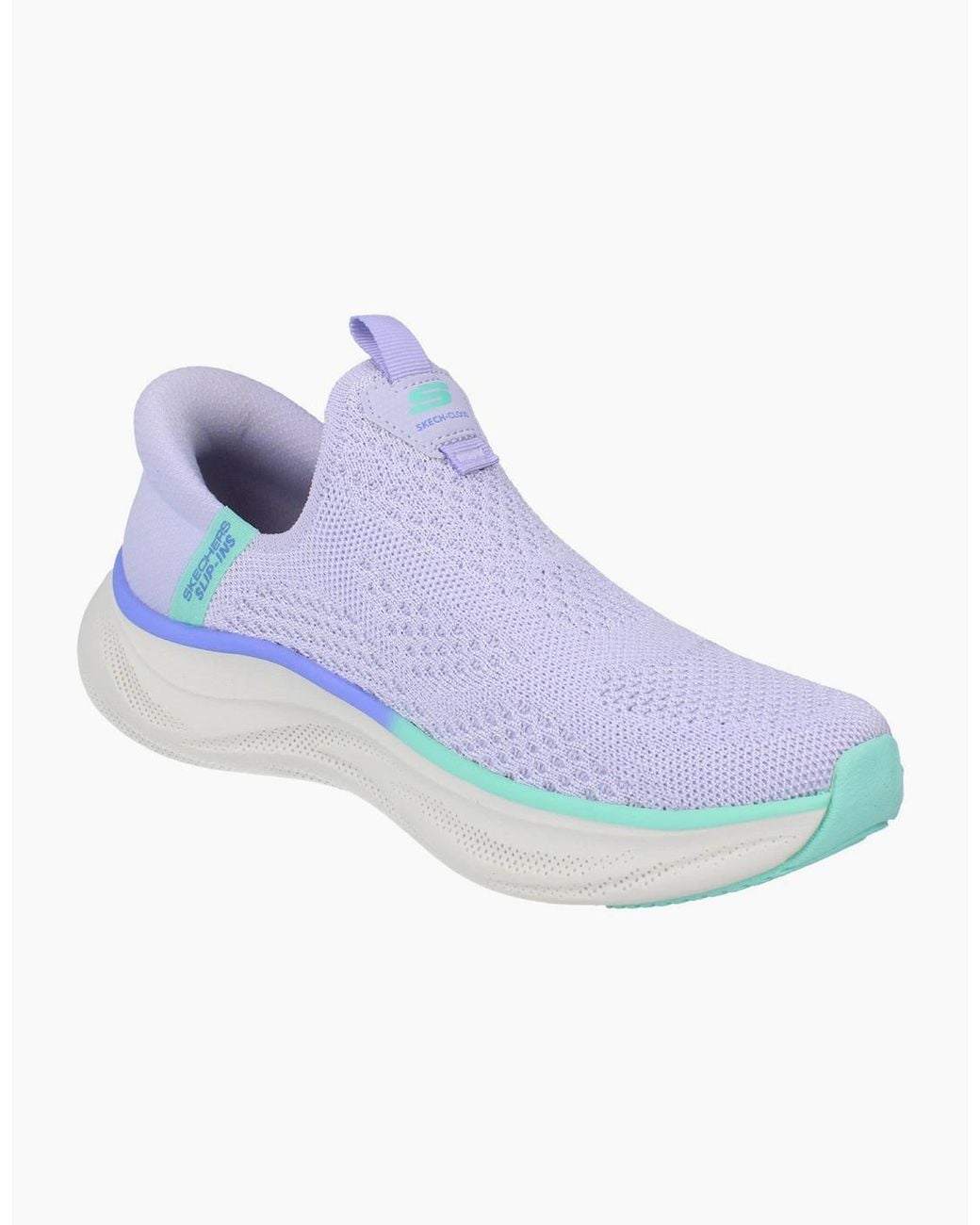 Skechers Blue Hands Free Slips Ins Skech Cloud Dreamy Hues Trainers 150564 Shoes Lvaq