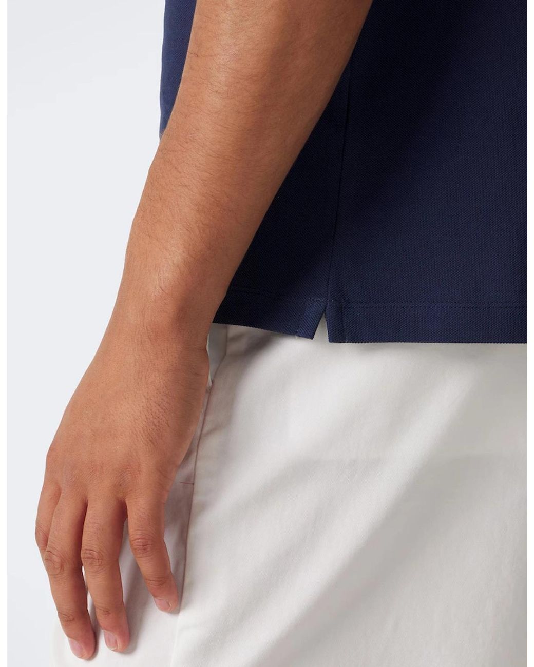 Brunello Cucinelli Blue Branded Cotton Polo Shirt for men