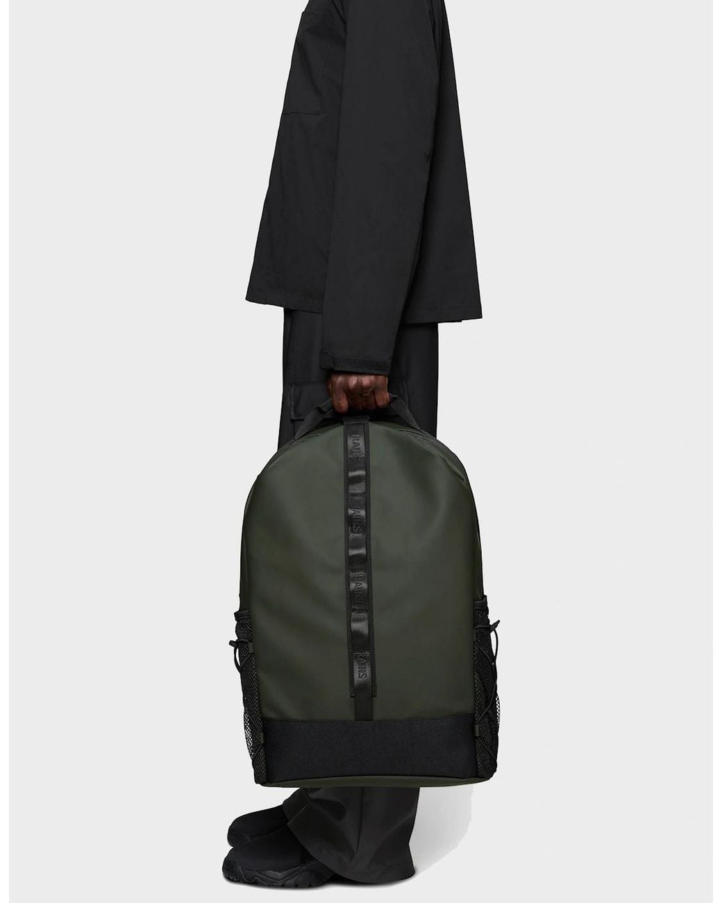 Rains Green Trail Clip Front Backpack