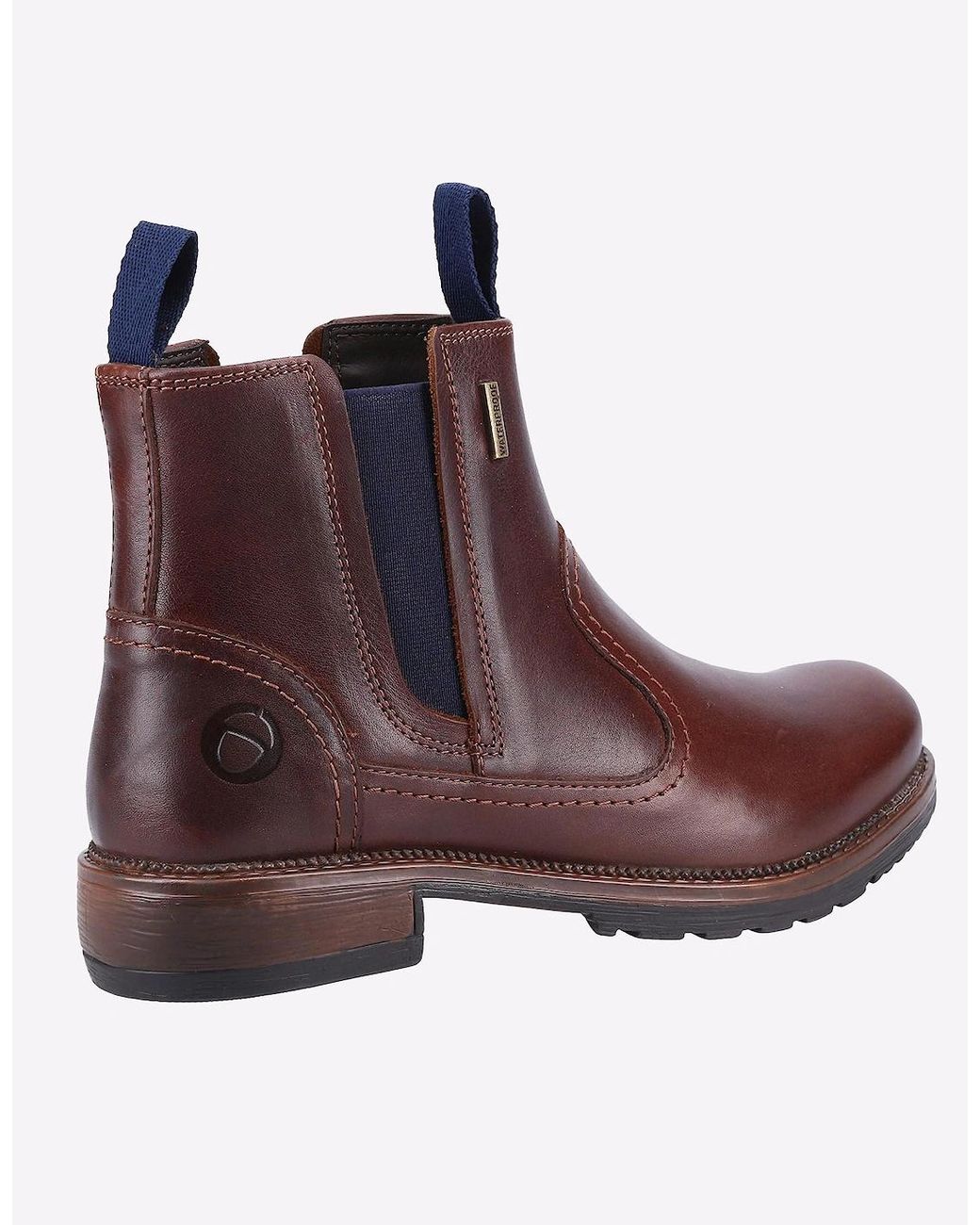 Cotswold Purple Laverton Memory Foam Leather Boots