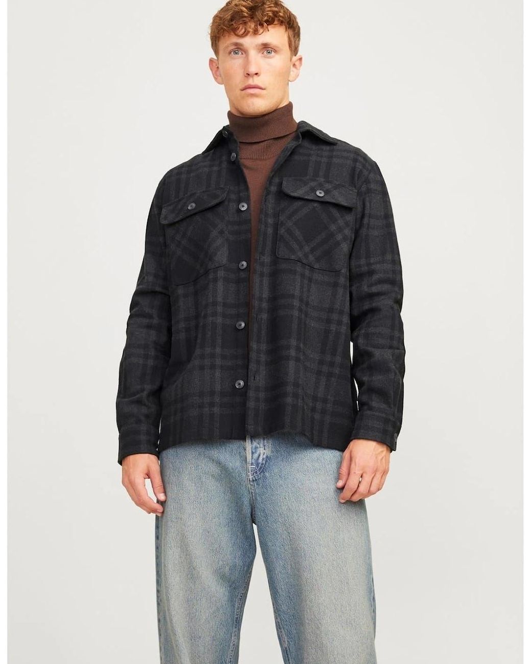Jack & Jones Blue Raymond Regular Fit Long Sleeve Shirt for men