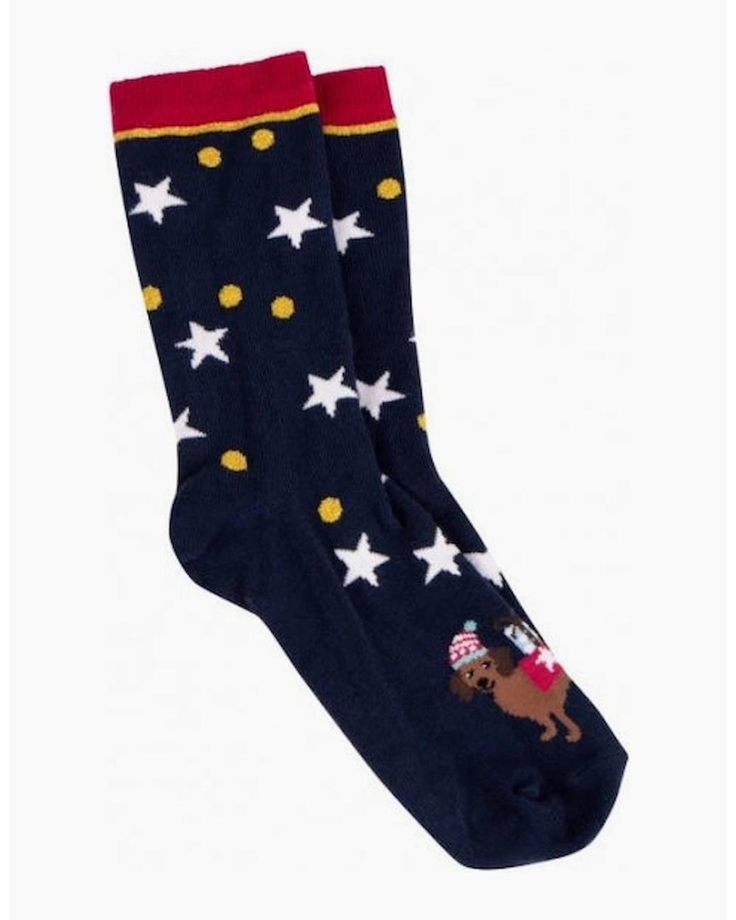 Totes Blue Isotoner Novelty-Ankle-F Novelty Socks Dog
