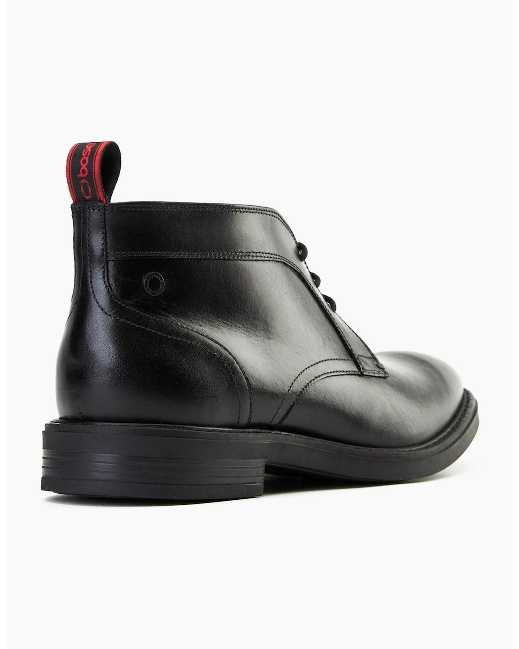 Base London Black Lincoln Chukka Boots for men