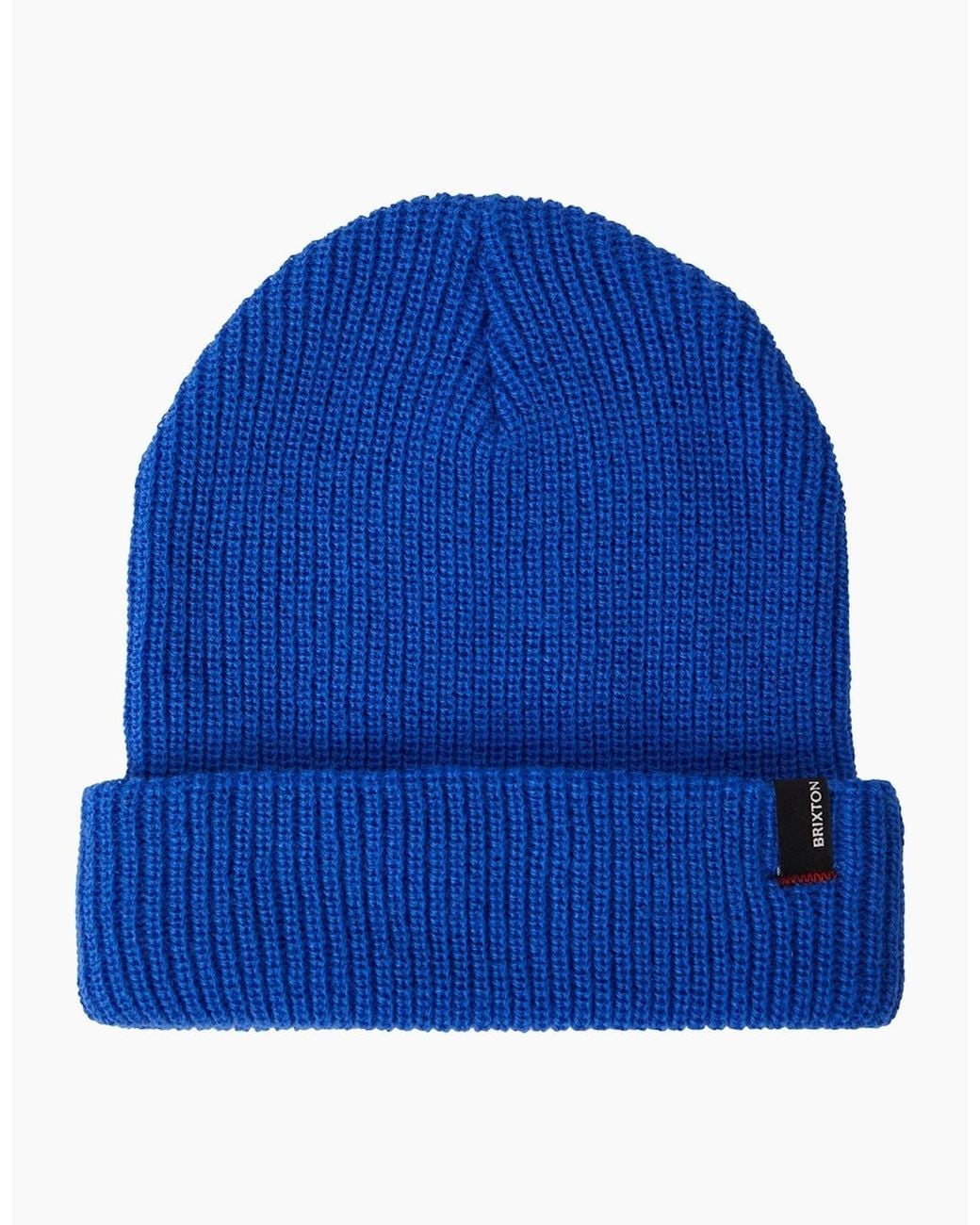 Brixton Blue Heist Rib Knit Beanie for men