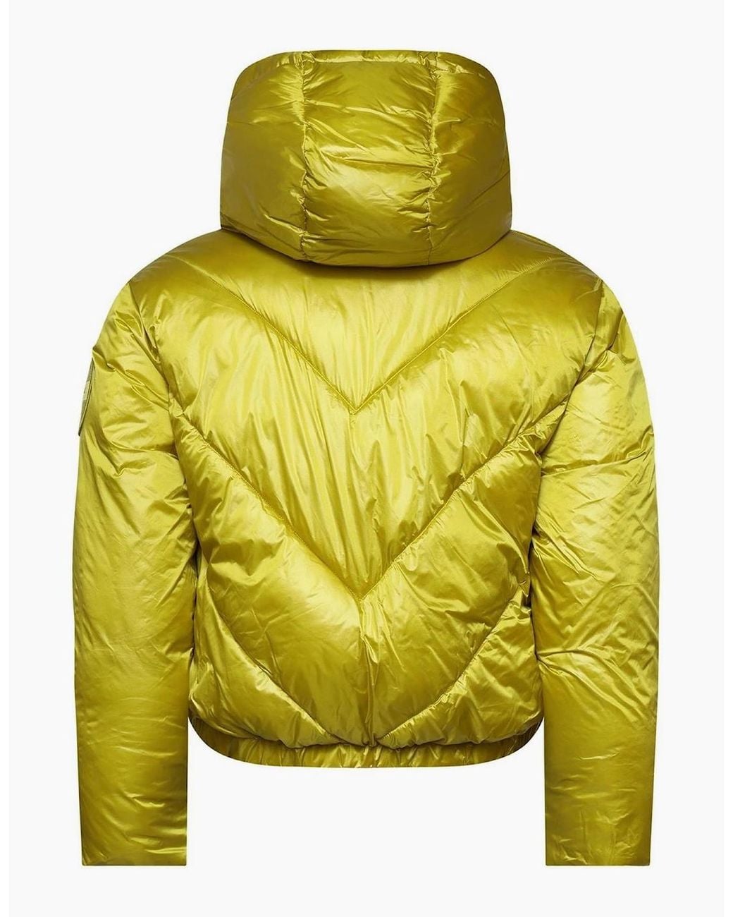 DKNY Yellow Puffer Jacket