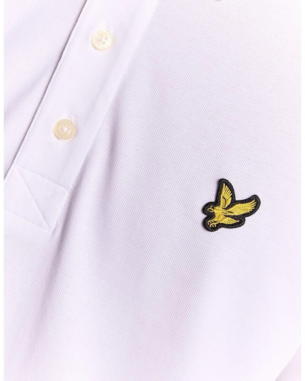 Lyle & Scott White Cotton Polo Shirt for men