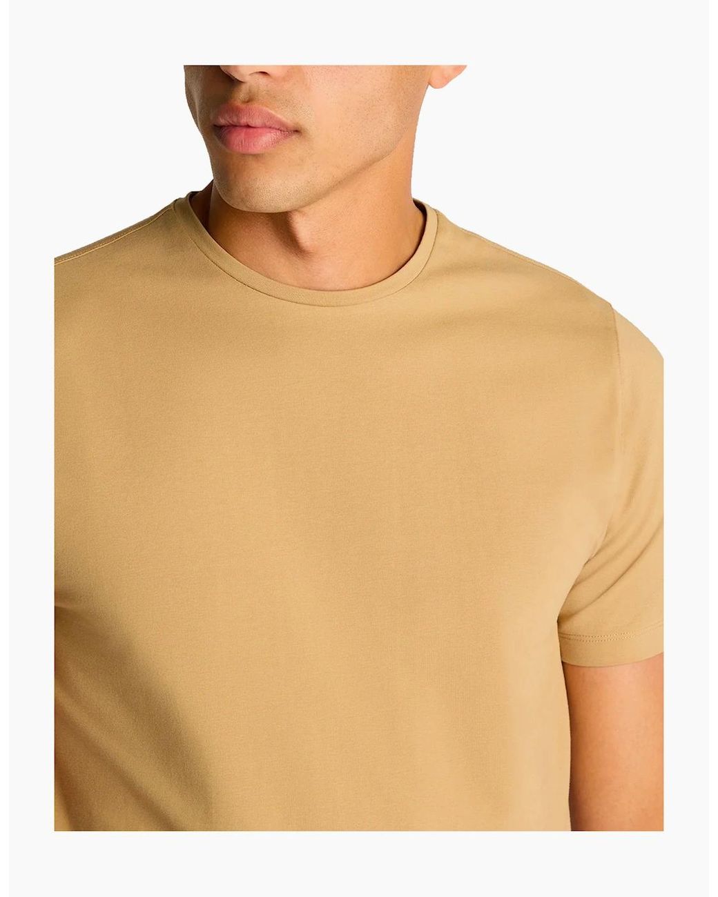 Remus Uomo Yellow Premium Quality Crew Neck T-Shirt Canvas for men