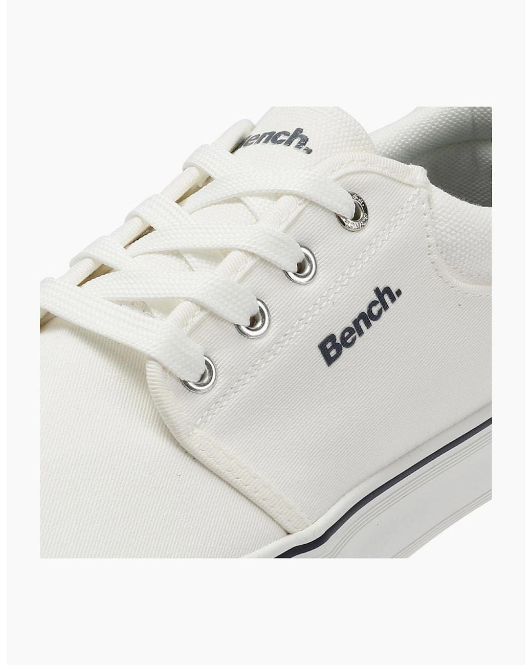 Bench White Donnie Canvas Trainers for men