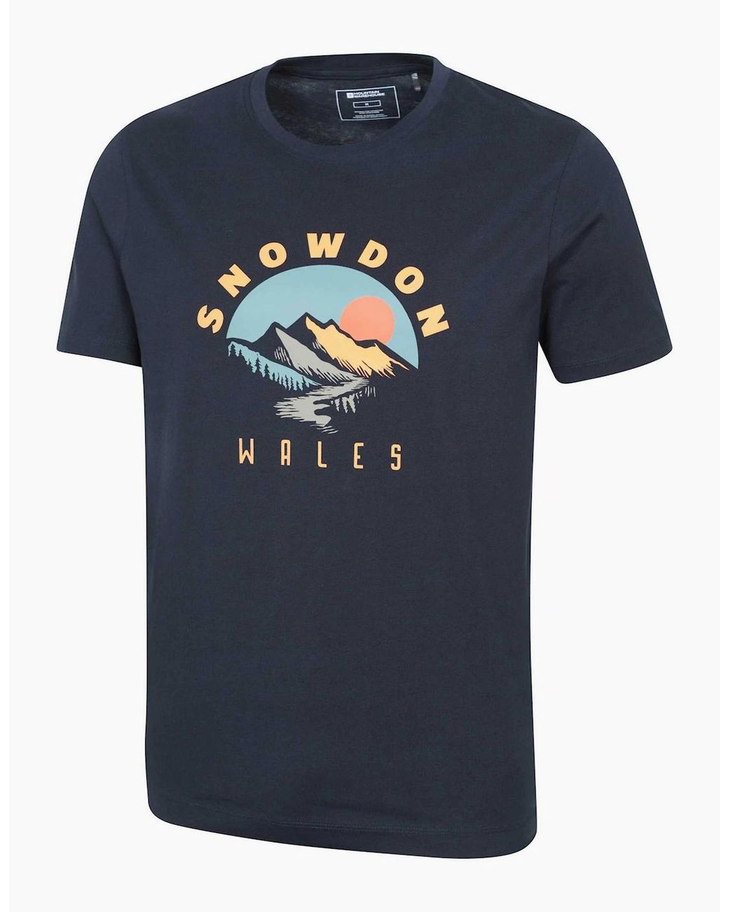 Mountain Warehouse Blue Snowdon Short-Sleeved T-Shirt for men