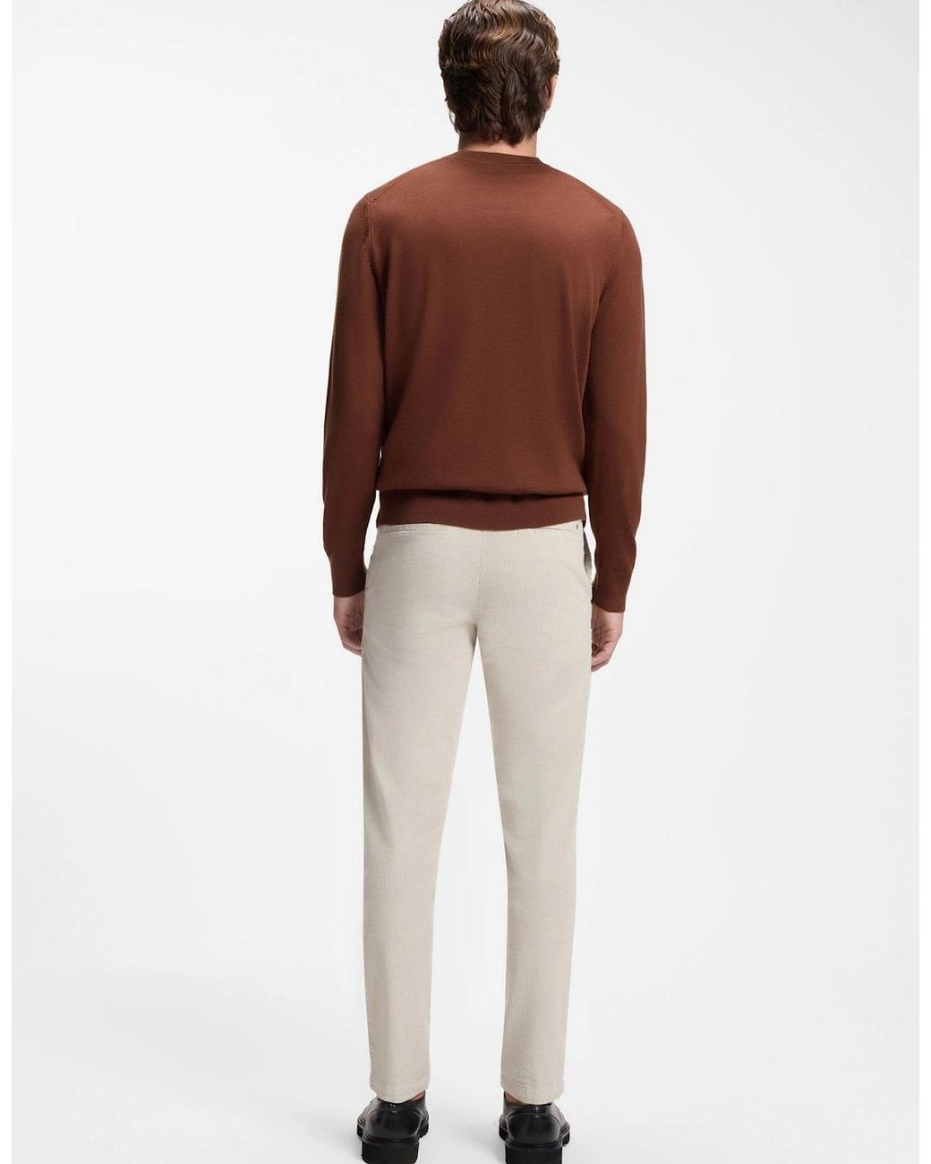 Boss Brown Boss H-Leno Crew Neck Sweater 212 Medium for men