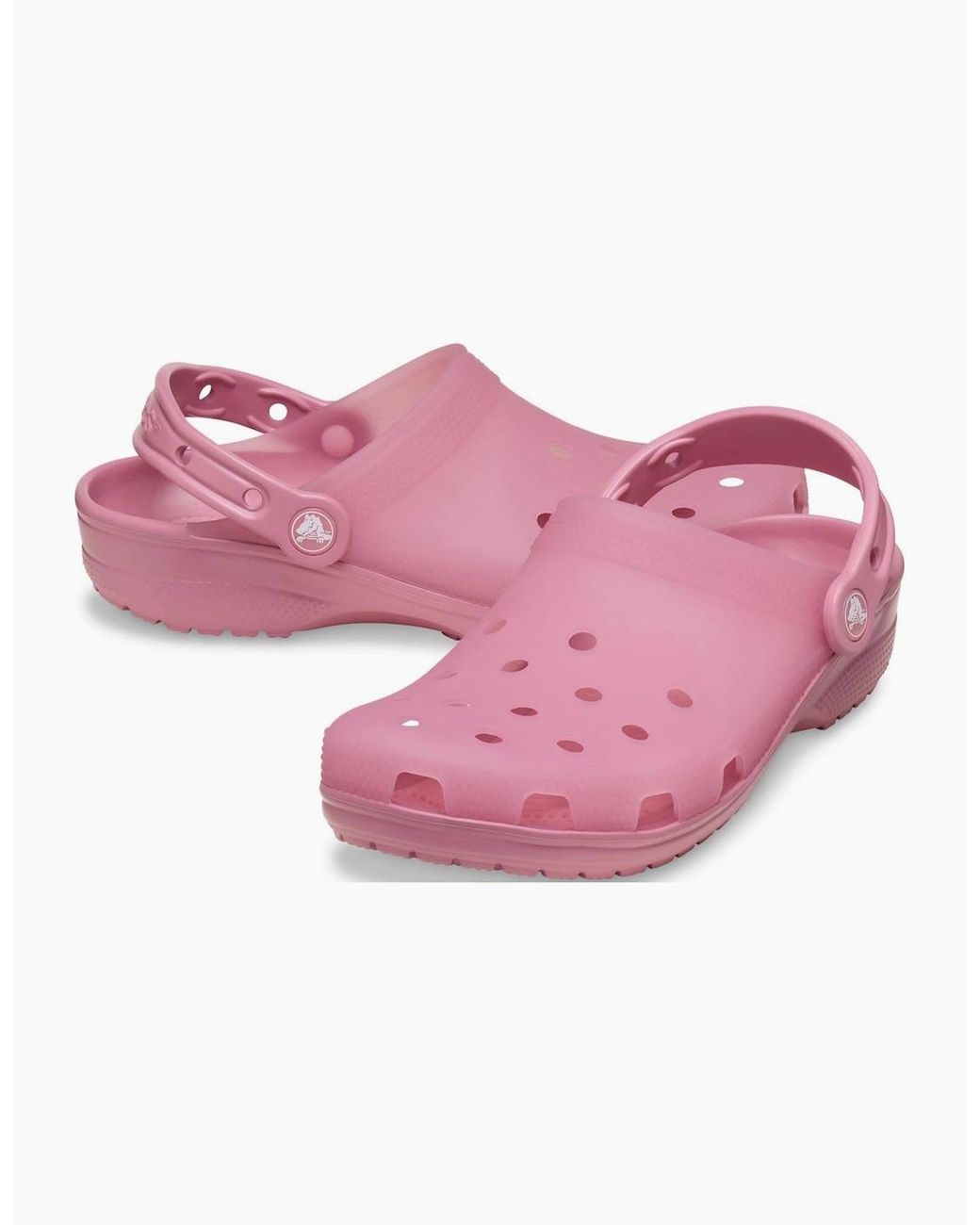 CROCSTM Pink Classic Frosted Thermoplastic Rosette Clogs