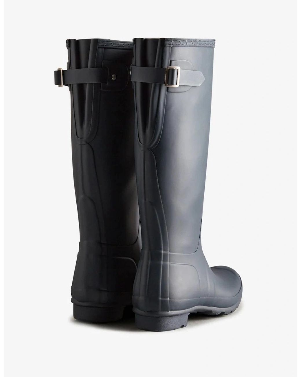 Hunter Black Original Tall Back Adjustable Wellies