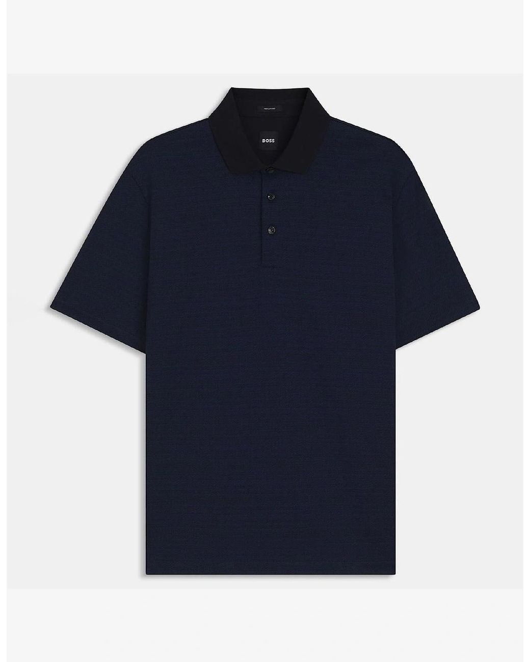 Boss Blue Parris 102 Mercerised Cotton Polo Shirt for men