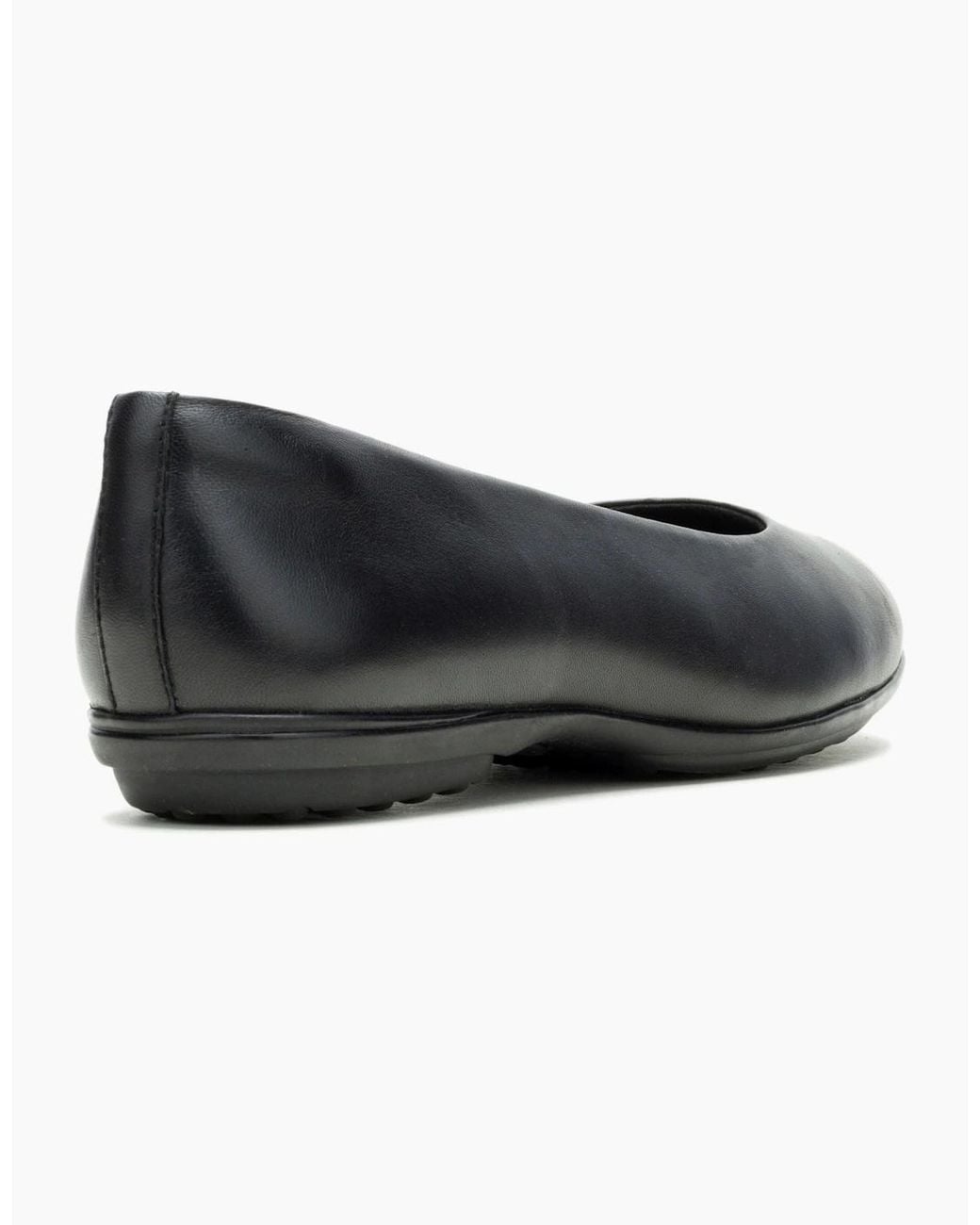 Hush Puppies Black Alice Flat Leather Standard Flats