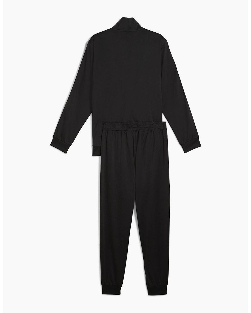 PUMA Black Poly Tape Suit Full Tracksuit for men