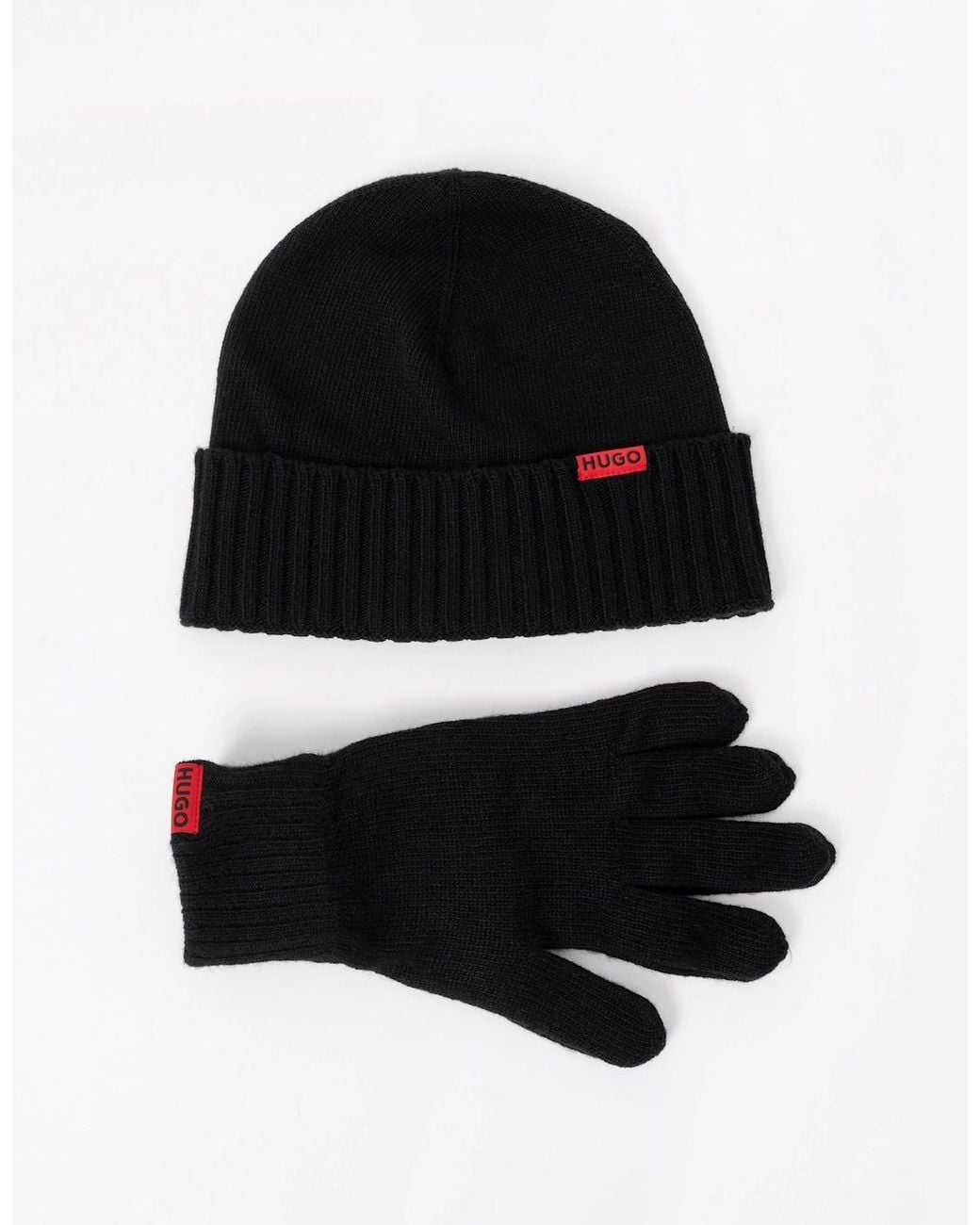 Boss Black Hugo Xanti Beanie And Gloves Gift Set for men