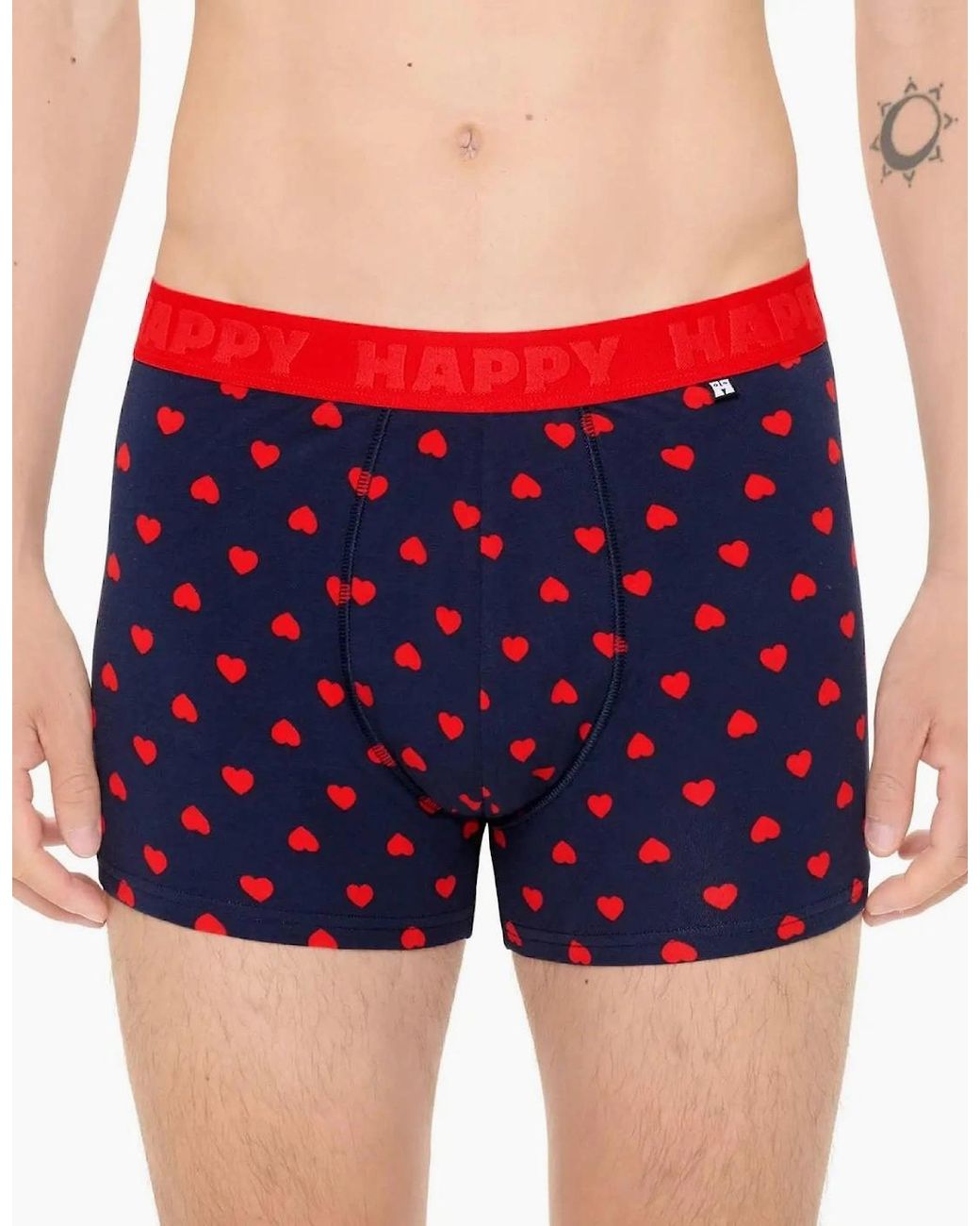 Happy Socks Red Hearts Boxer Trunk for men