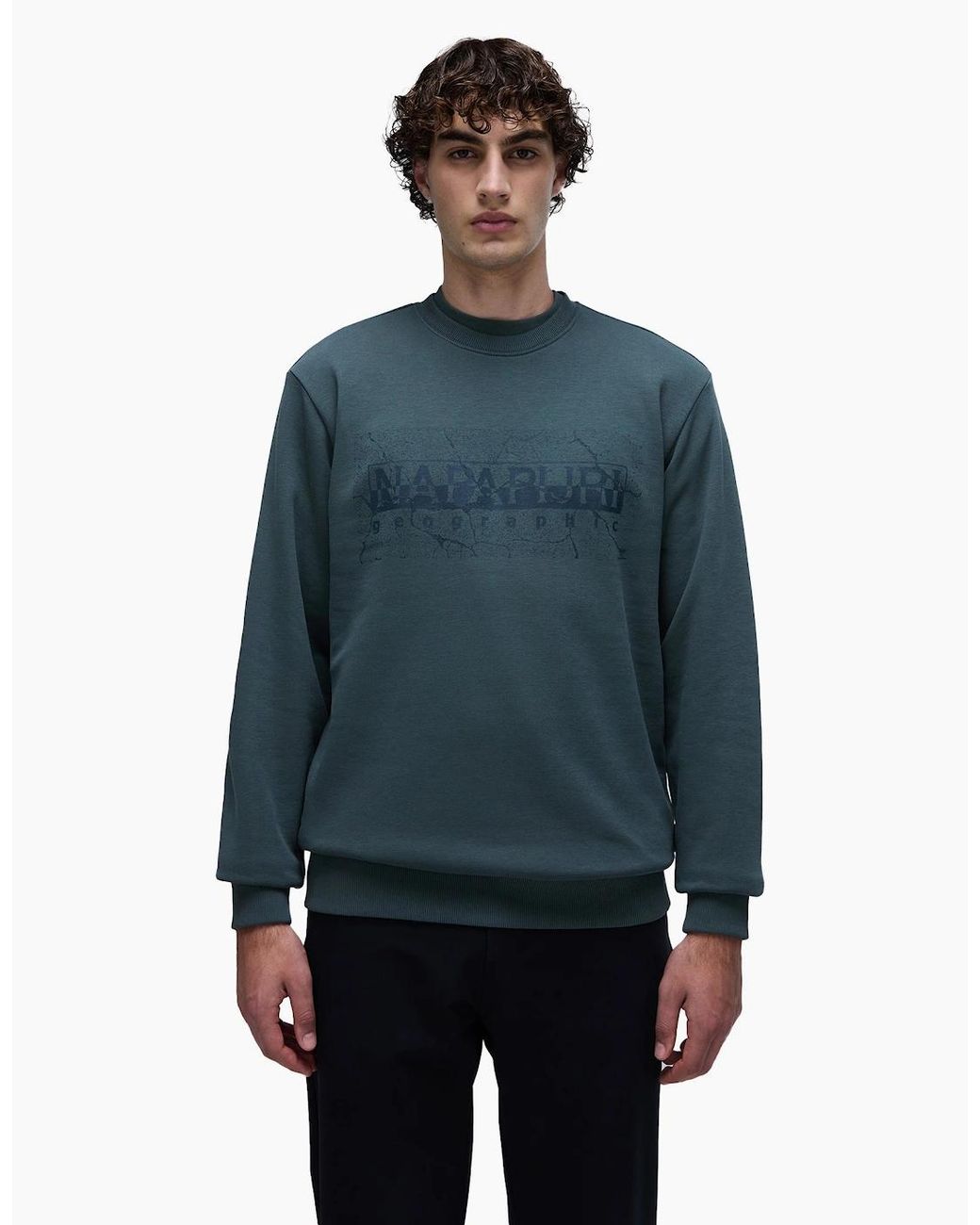 Napapijri Blue S-Albula Crew Sweat for men