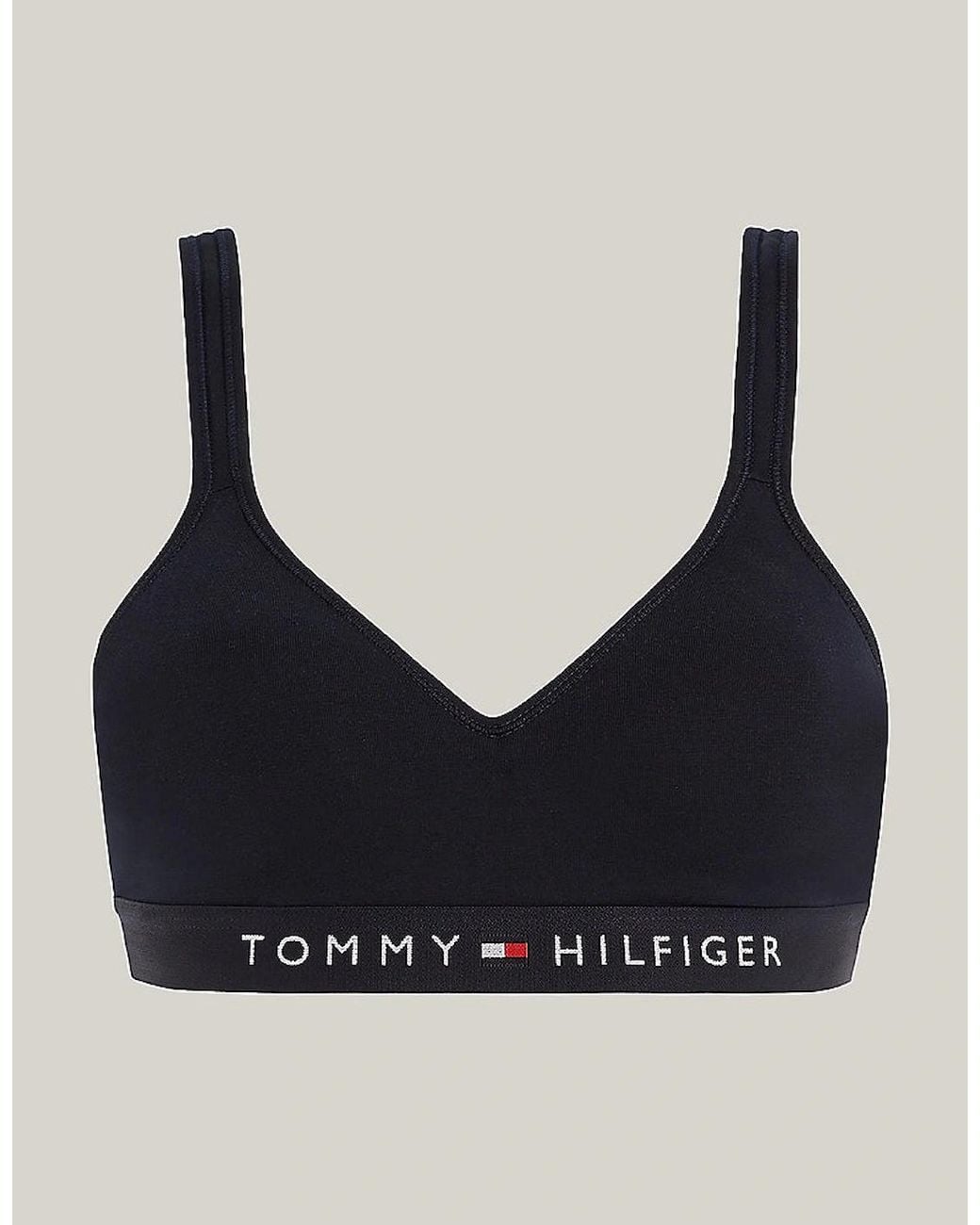 Tommy Hilfiger Black Bralette Lift Desert Sky