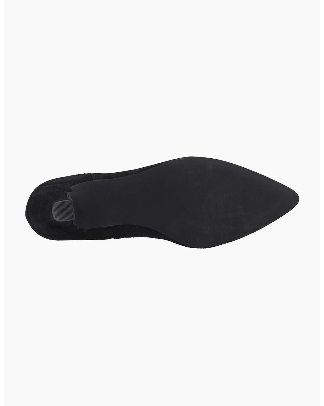 Hush Puppies Black Nahla Heel Leather Heeled Ankle Boots