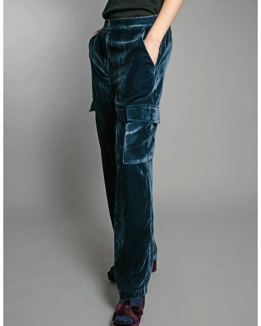 Nooki Design Blue Tori Cargo Trouser