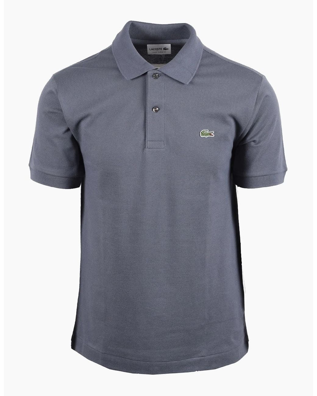 Lacoste Blue L.12.12 Pique Cotton Polo Shirt for men