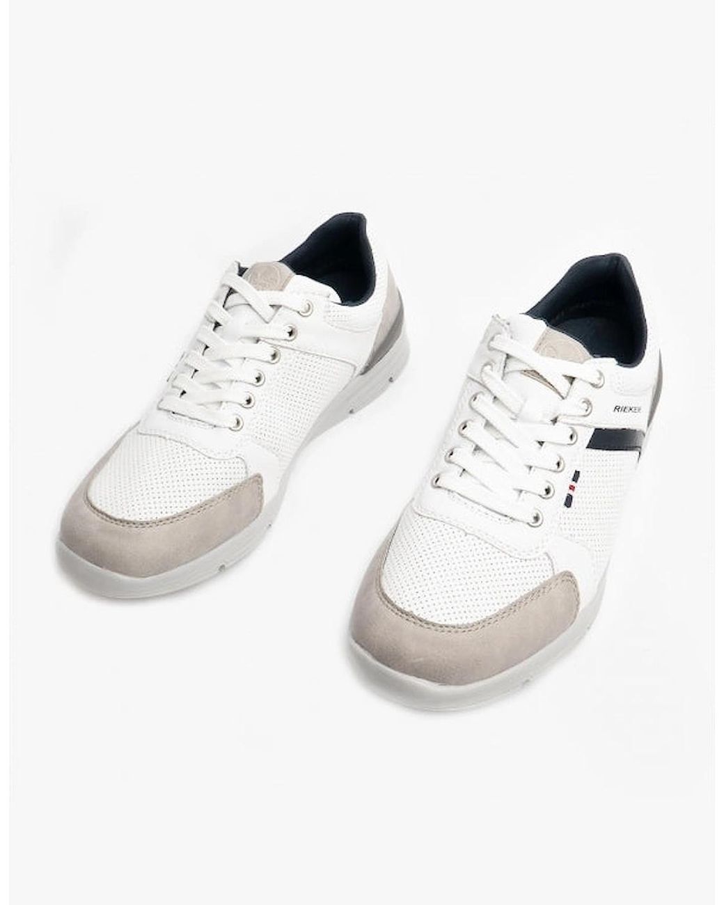 Rieker White 16426-40 Trainers Combi for men