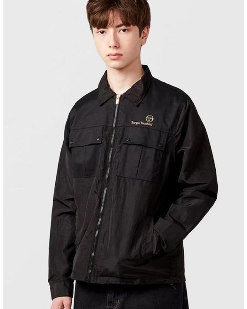 Sergio Tacchini Black Nuno Track Jacket Overshirt