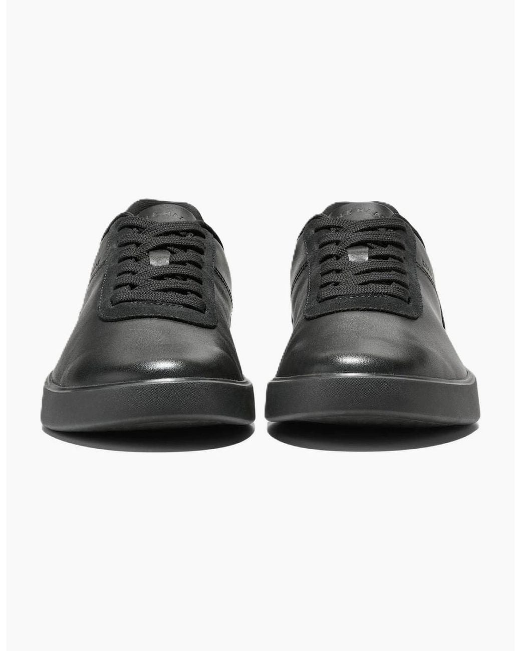 Cole Haan Black Grand Crosscourt Packaway Leather Trainers for men