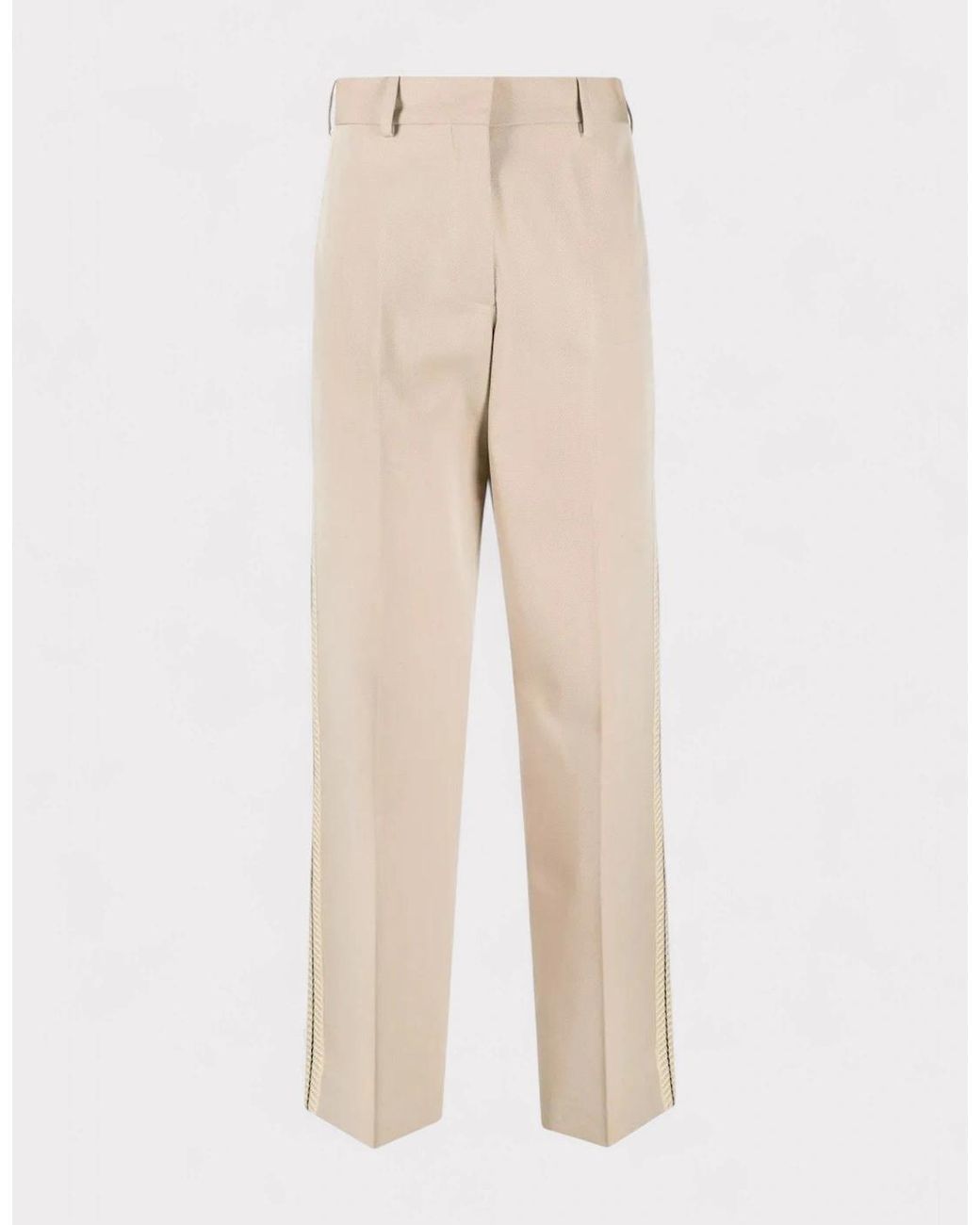 Palm Angels Natural Tab Knit Pants