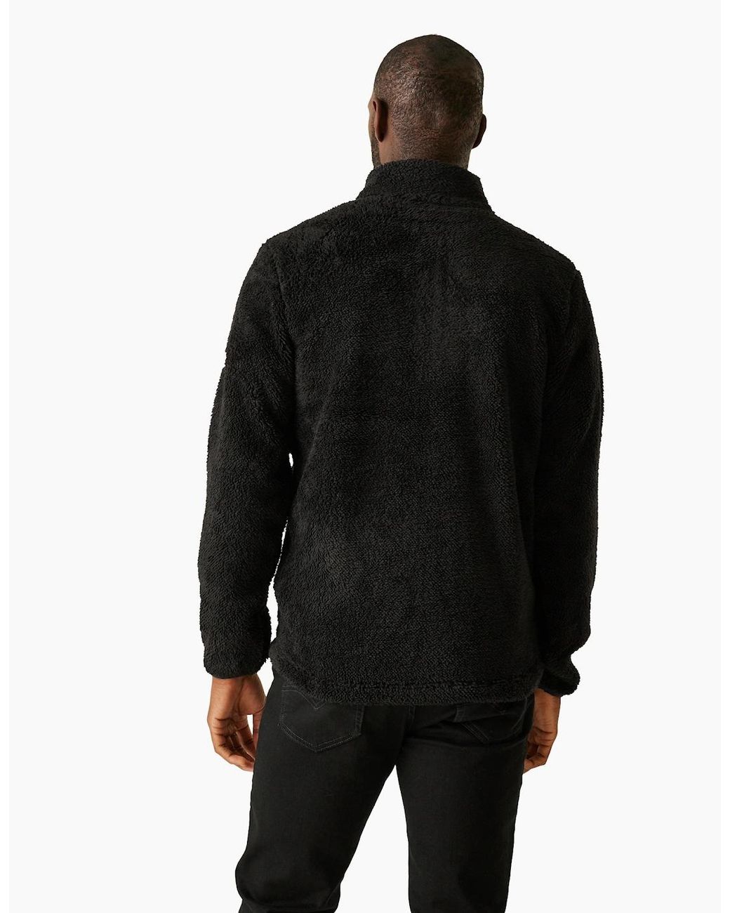 Regatta Black Midoor Fluffy Fleece Jacket for men