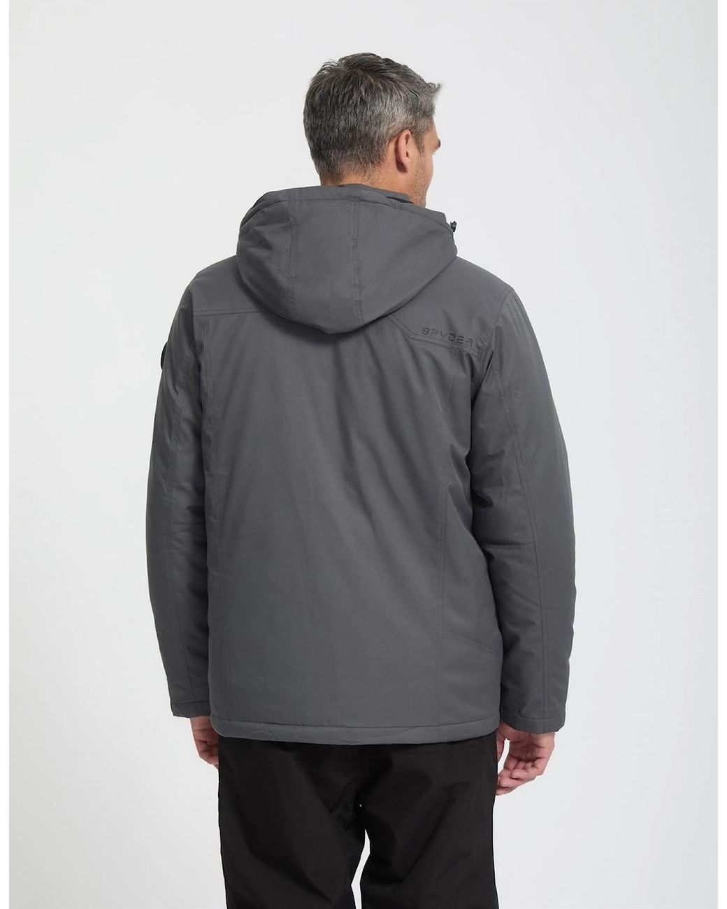 Spyder Gray Snow System Ski Jacket for men