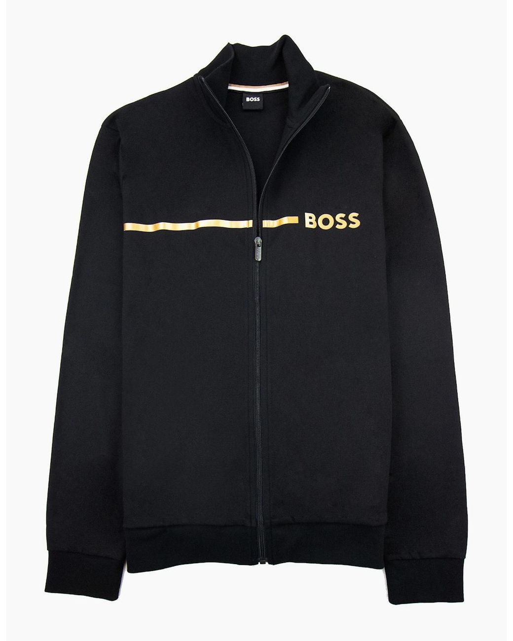 Boss Black Stripe Logo Tracksuit Jacket 001 for men